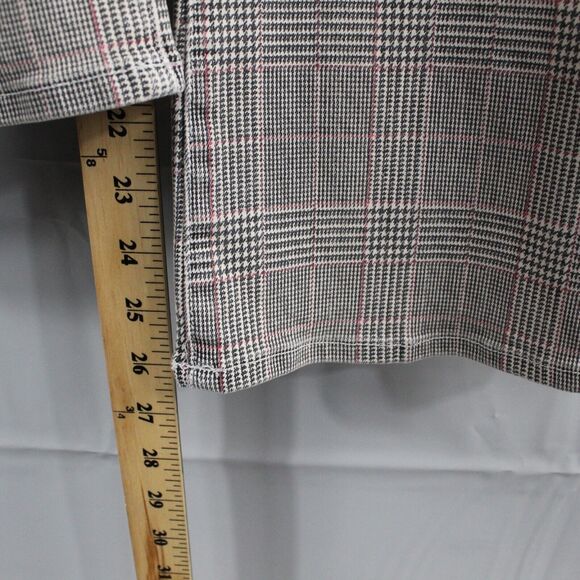 Frame Jeans Womens 24 Denim High Rise Crop Mini Boot Cut Washed Plaid Pant - Picture 12 of 14